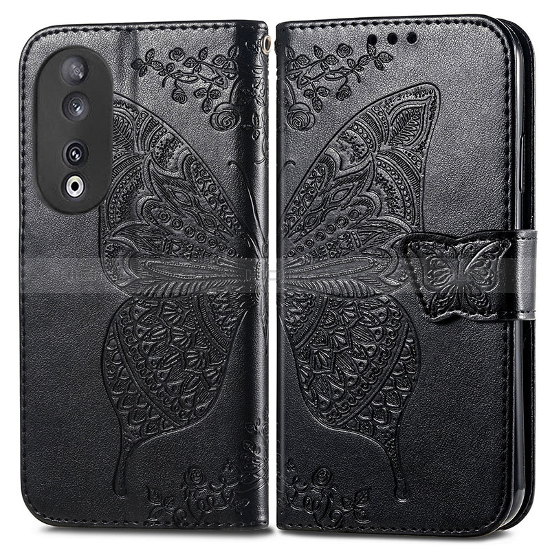 Funda de Cuero Cartera con Soporte Mariposa Carcasa para Huawei Honor 90 5G