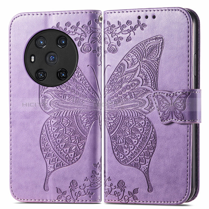 Funda de Cuero Cartera con Soporte Mariposa Carcasa para Huawei Honor Magic3 5G