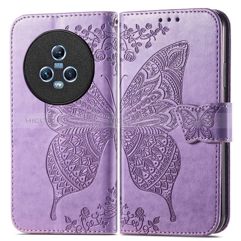 Funda de Cuero Cartera con Soporte Mariposa Carcasa para Huawei Honor Magic5 5G