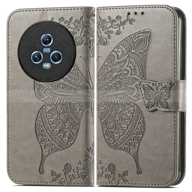 Funda de Cuero Cartera con Soporte Mariposa Carcasa para Huawei Honor Magic5 5G