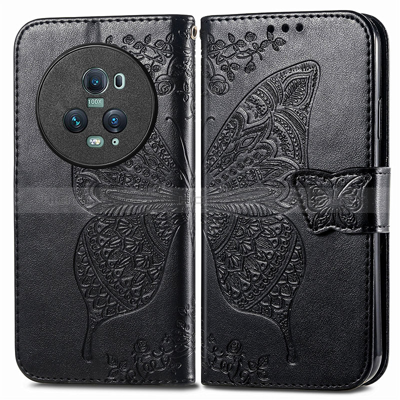 Funda de Cuero Cartera con Soporte Mariposa Carcasa para Huawei Honor Magic5 Pro 5G