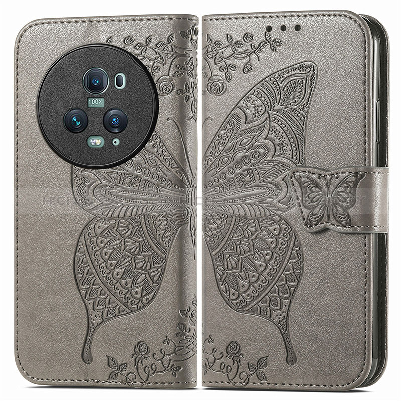 Funda de Cuero Cartera con Soporte Mariposa Carcasa para Huawei Honor Magic5 Pro 5G