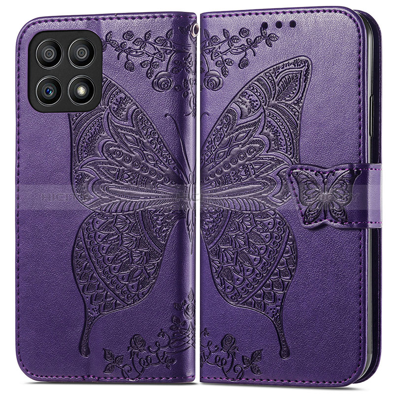 Funda de Cuero Cartera con Soporte Mariposa Carcasa para Huawei Honor X30i