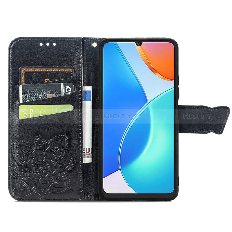 Funda de Cuero Cartera con Soporte Mariposa Carcasa para Huawei Honor X7