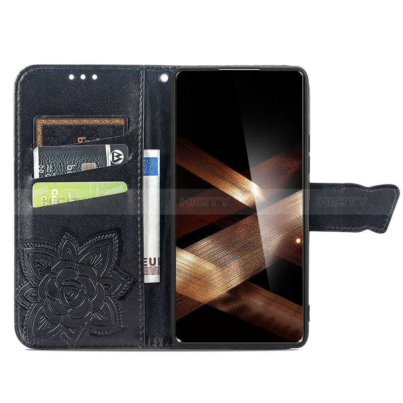 Funda de Cuero Cartera con Soporte Mariposa Carcasa para Huawei Honor X7b