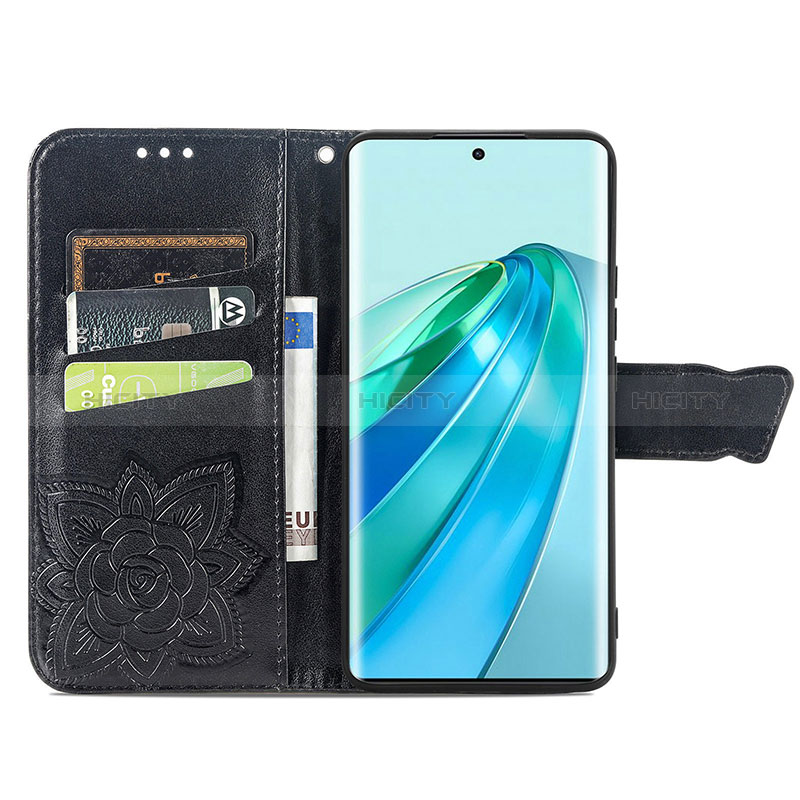 Funda de Cuero Cartera con Soporte Mariposa Carcasa para Huawei Honor X9a 5G