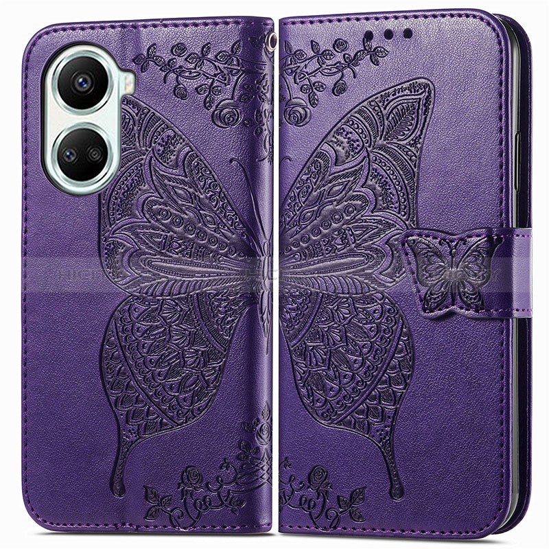 Funda de Cuero Cartera con Soporte Mariposa Carcasa para Huawei Nova 10 SE