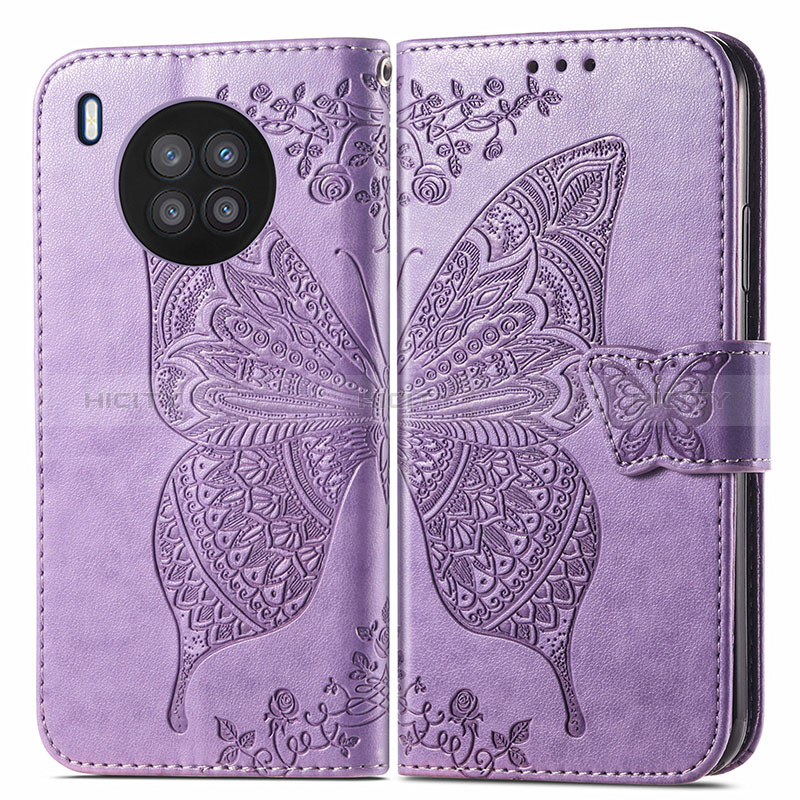 Funda de Cuero Cartera con Soporte Mariposa Carcasa para Huawei Nova 8i