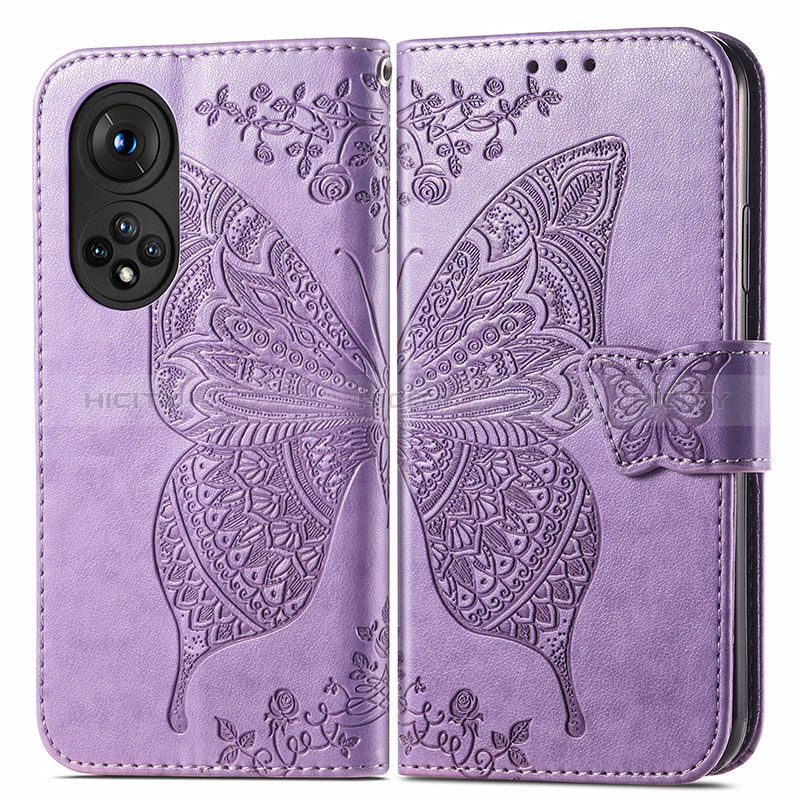 Funda de Cuero Cartera con Soporte Mariposa Carcasa para Huawei Nova 9 Pro