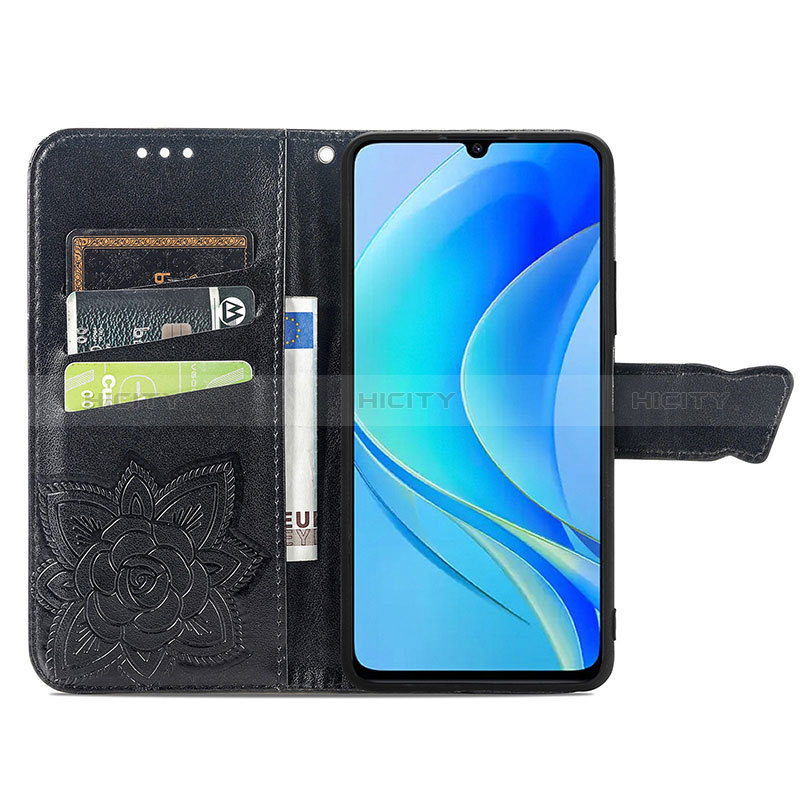 Funda de Cuero Cartera con Soporte Mariposa Carcasa para Huawei Nova Y70 Plus