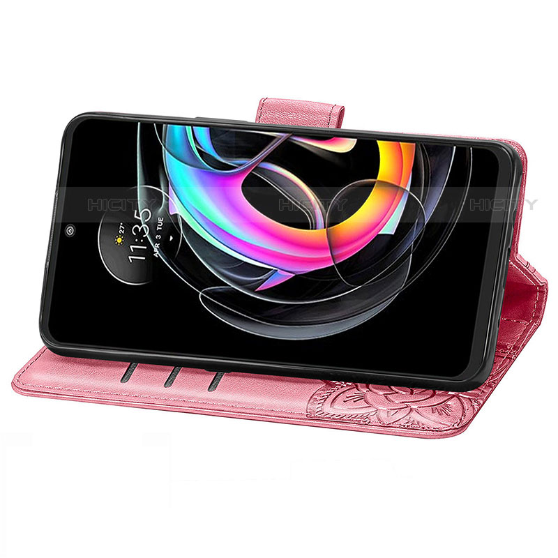 Funda de Cuero Cartera con Soporte Mariposa Carcasa para Motorola Moto Edge 20 Lite 5G