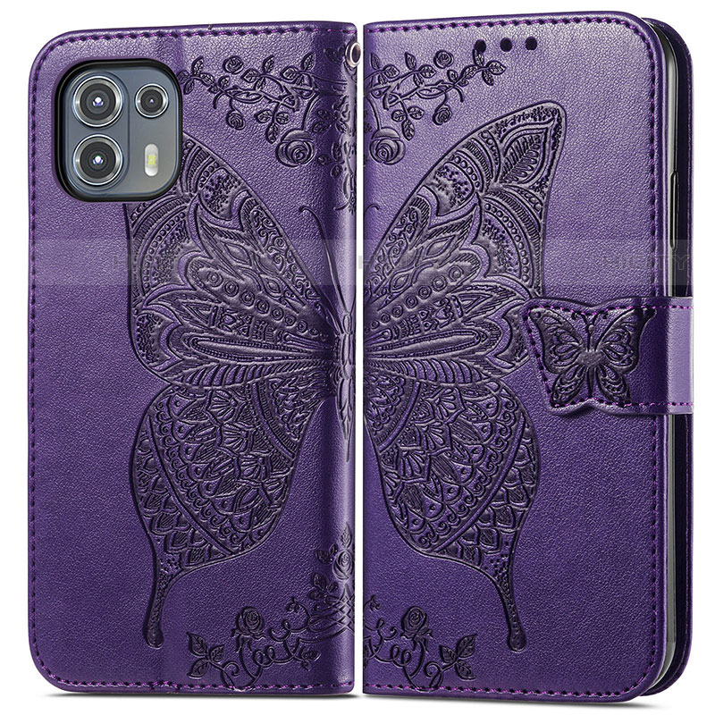 Funda de Cuero Cartera con Soporte Mariposa Carcasa para Motorola Moto Edge 20 Lite 5G