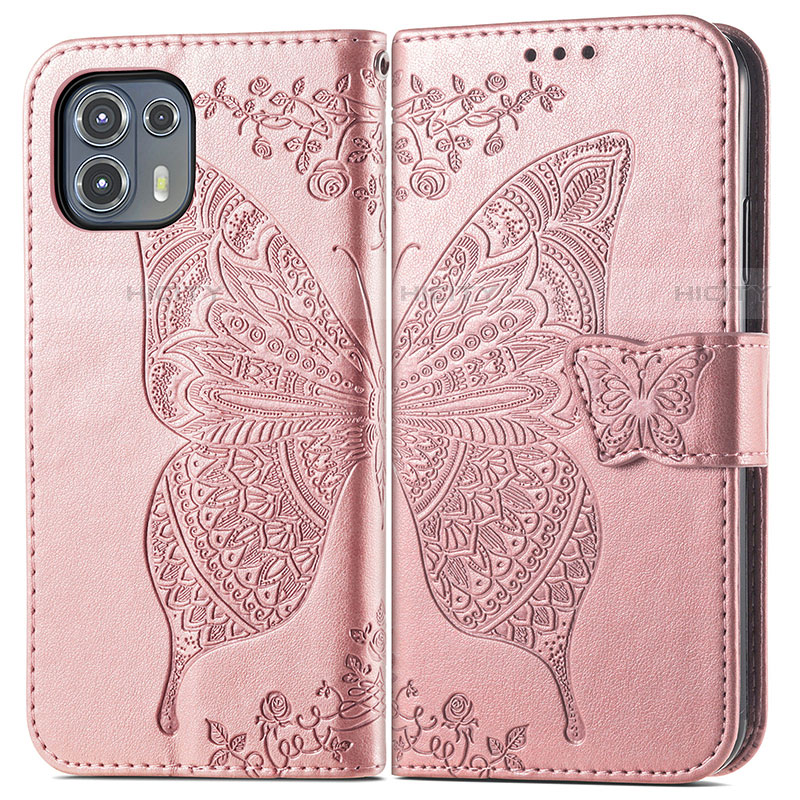 Funda de Cuero Cartera con Soporte Mariposa Carcasa para Motorola Moto Edge 20 Lite 5G