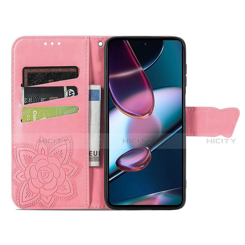 Funda de Cuero Cartera con Soporte Mariposa Carcasa para Motorola Moto Edge 30 Pro 5G