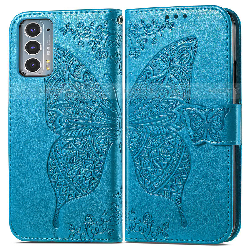 Funda de Cuero Cartera con Soporte Mariposa Carcasa para Motorola Moto Edge Lite 5G