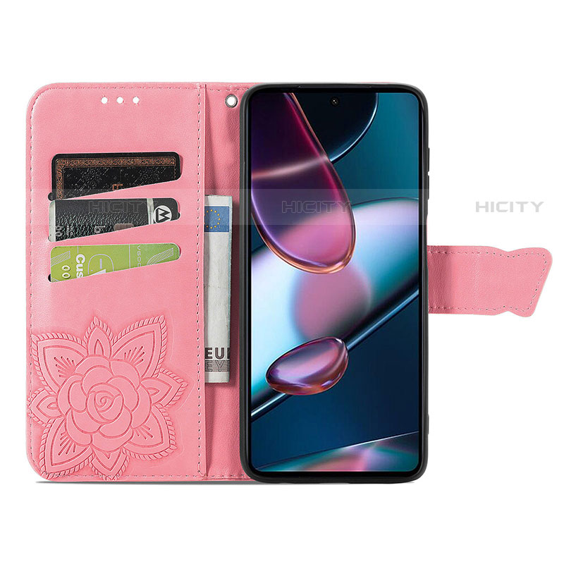 Funda de Cuero Cartera con Soporte Mariposa Carcasa para Motorola Moto Edge Plus (2022) 5G