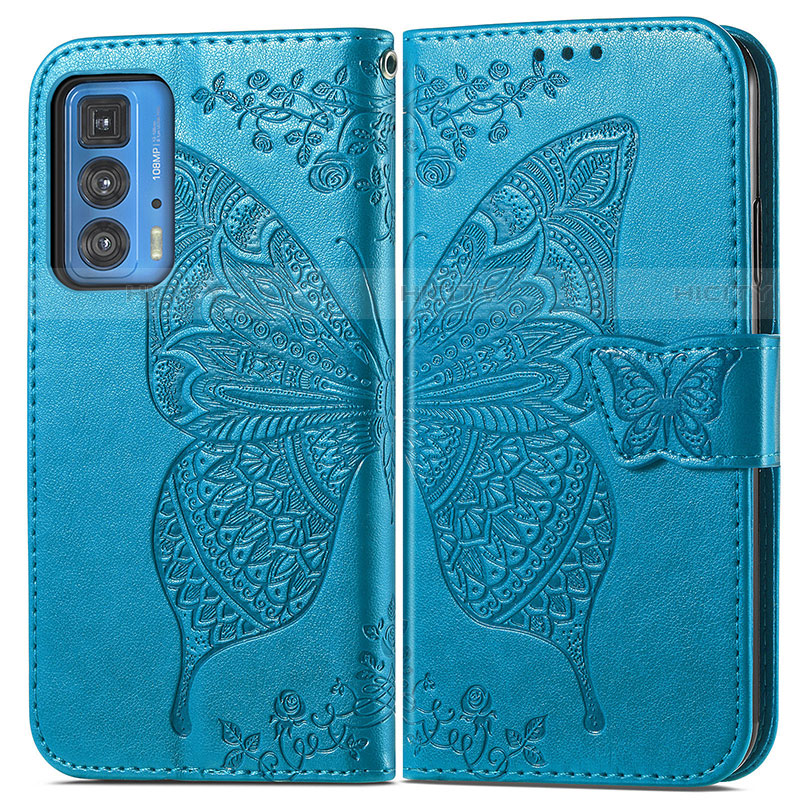 Funda de Cuero Cartera con Soporte Mariposa Carcasa para Motorola Moto Edge S Pro 5G