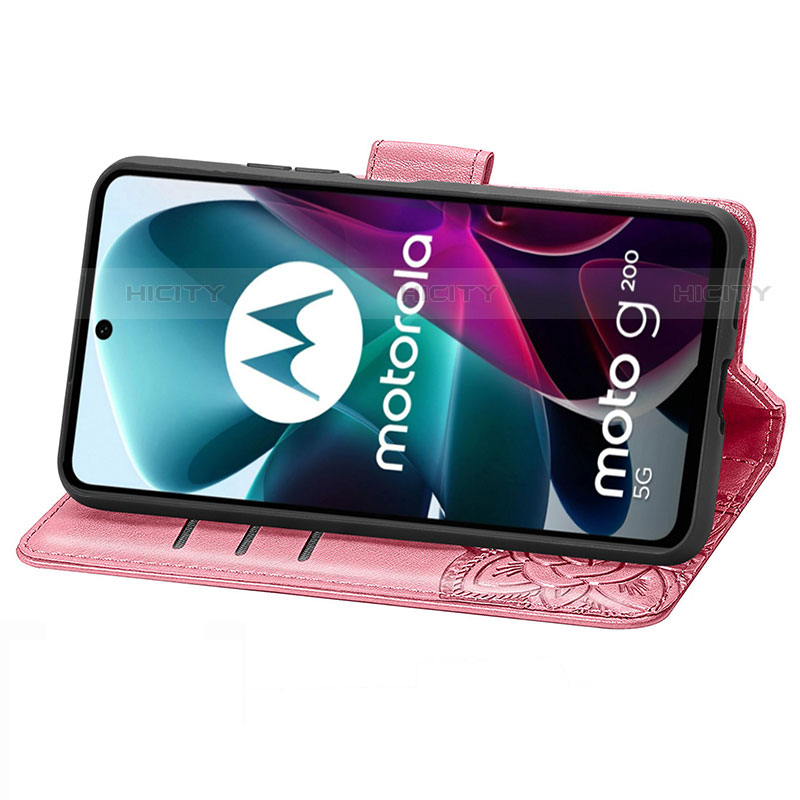 Funda de Cuero Cartera con Soporte Mariposa Carcasa para Motorola Moto Edge S30 5G