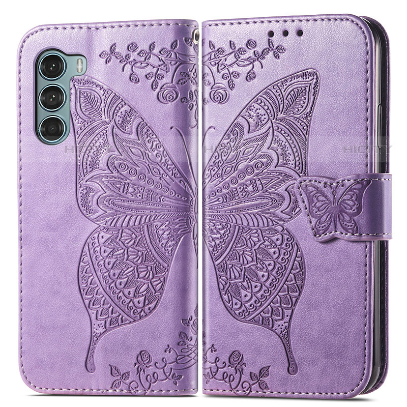 Funda de Cuero Cartera con Soporte Mariposa Carcasa para Motorola Moto Edge S30 5G