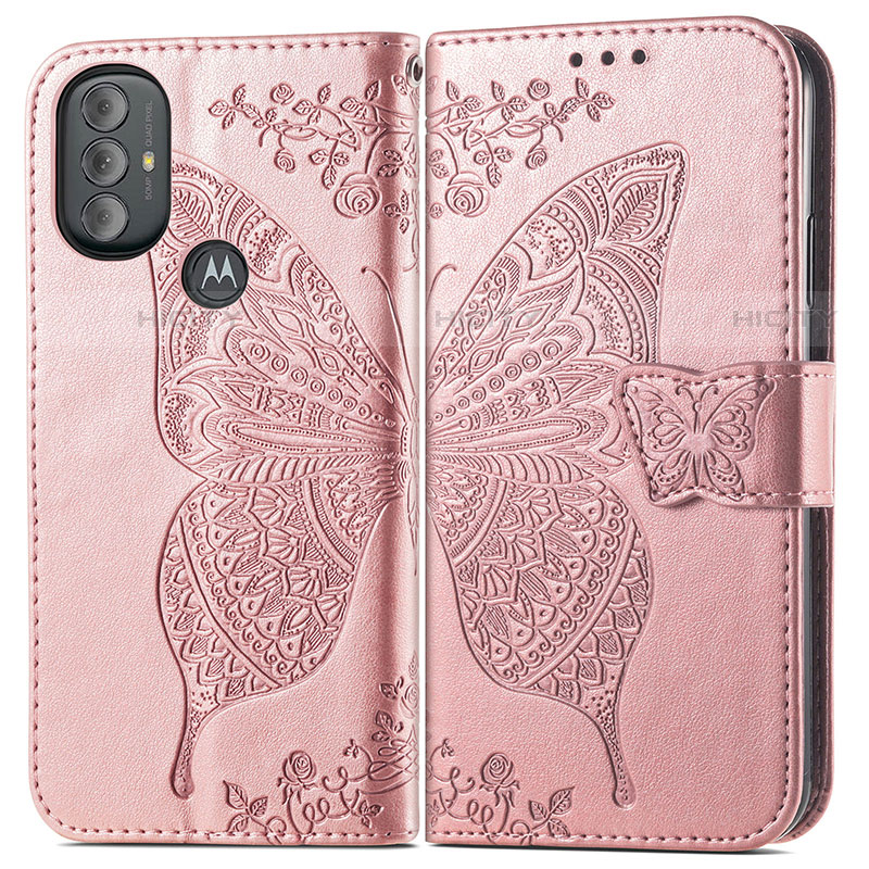 Funda de Cuero Cartera con Soporte Mariposa Carcasa para Motorola Moto G Play (2023)