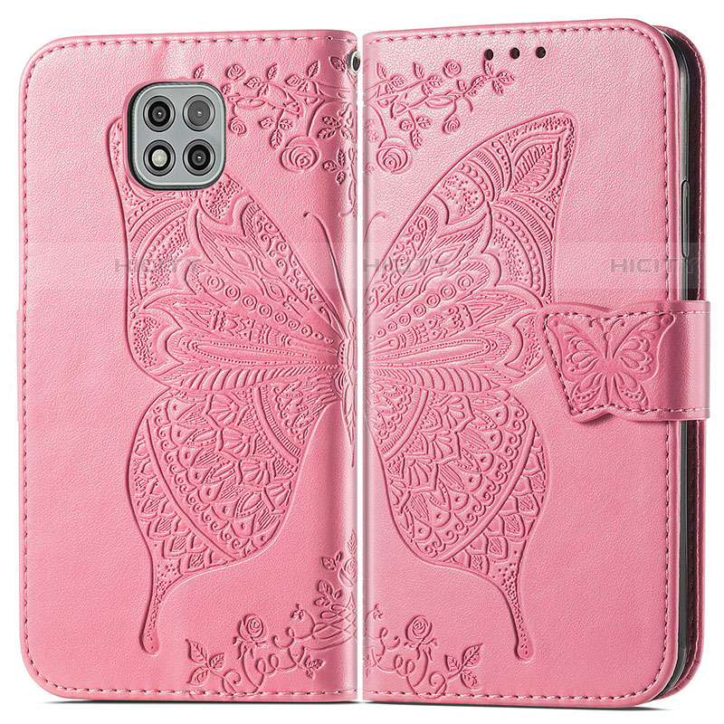 Funda de Cuero Cartera con Soporte Mariposa Carcasa para Motorola Moto G Power (2021)