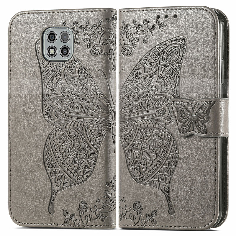 Funda de Cuero Cartera con Soporte Mariposa Carcasa para Motorola Moto G Power (2021)