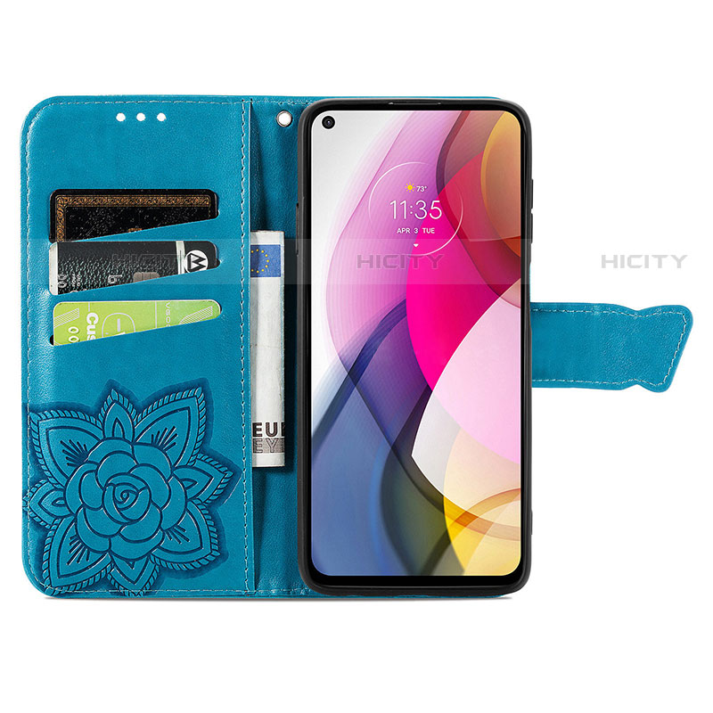 Funda de Cuero Cartera con Soporte Mariposa Carcasa para Motorola Moto G Stylus (2021)