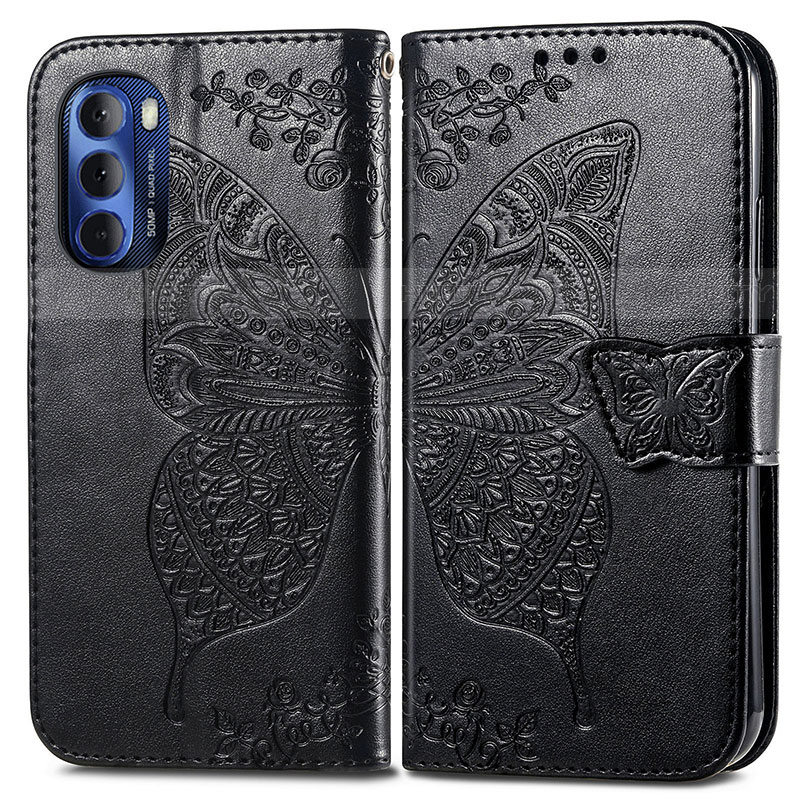 Funda de Cuero Cartera con Soporte Mariposa Carcasa para Motorola Moto G Stylus (2022) 4G