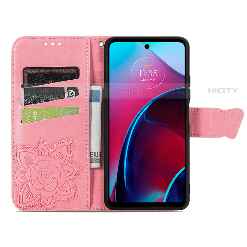 Funda de Cuero Cartera con Soporte Mariposa Carcasa para Motorola Moto G Stylus (2022) 4G