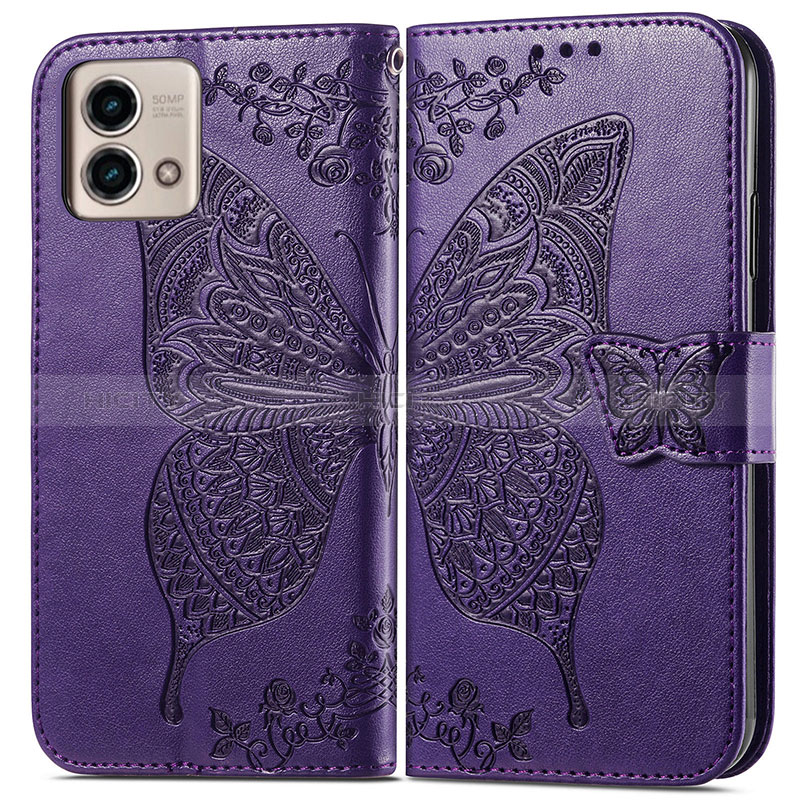 Funda de Cuero Cartera con Soporte Mariposa Carcasa para Motorola Moto G Stylus (2023) 4G