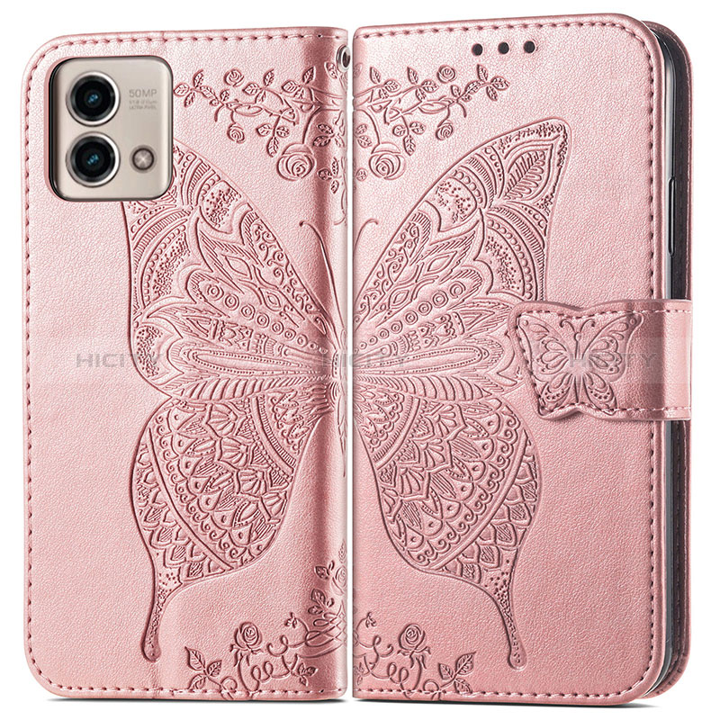 Funda de Cuero Cartera con Soporte Mariposa Carcasa para Motorola Moto G Stylus (2023) 4G