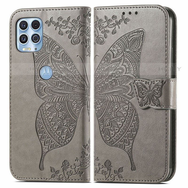 Funda de Cuero Cartera con Soporte Mariposa Carcasa para Motorola Moto G100 5G