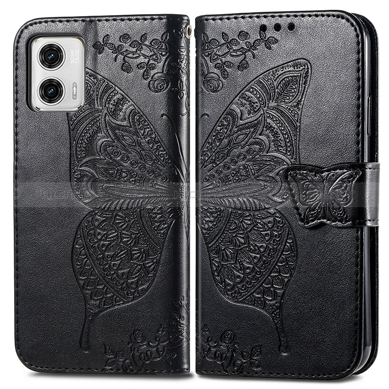 Funda de Cuero Cartera con Soporte Mariposa Carcasa para Motorola Moto G73 5G