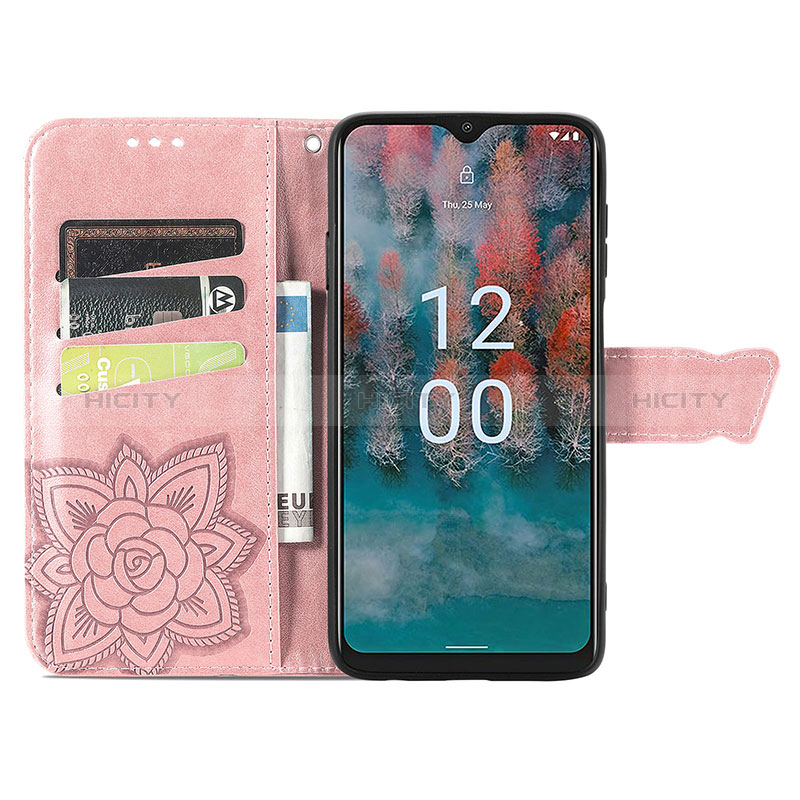 Funda de Cuero Cartera con Soporte Mariposa Carcasa para Nokia C12 Plus