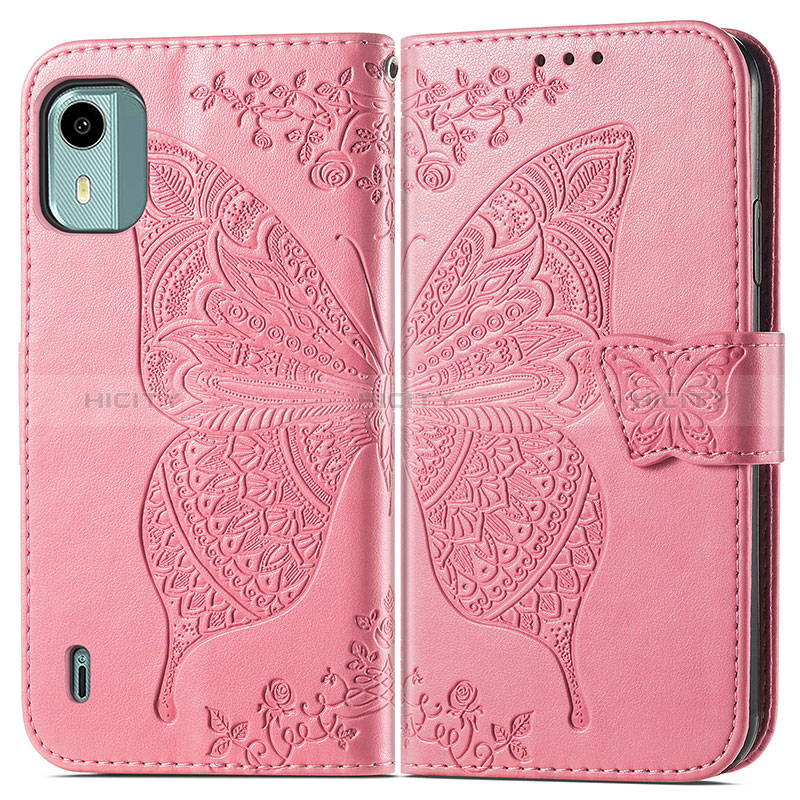 Funda de Cuero Cartera con Soporte Mariposa Carcasa para Nokia C12 Plus