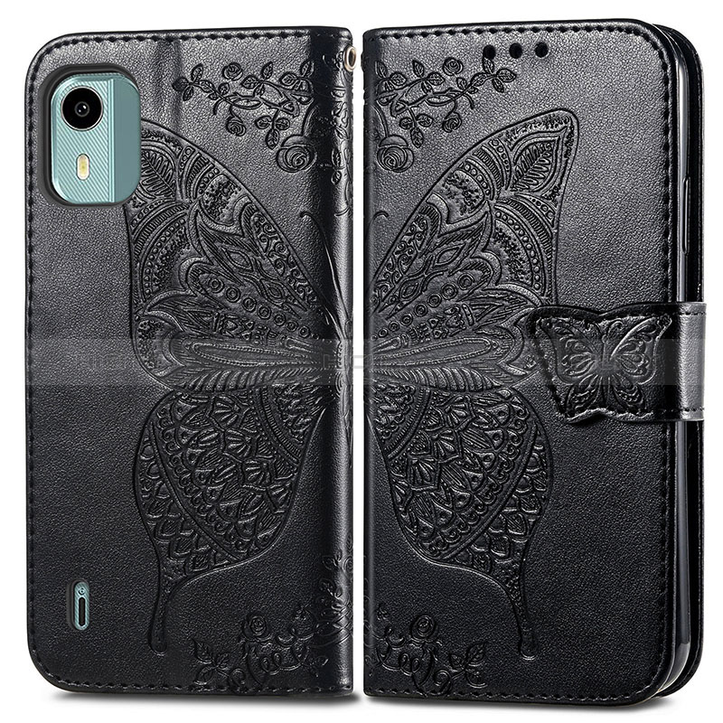 Funda de Cuero Cartera con Soporte Mariposa Carcasa para Nokia C12 Plus