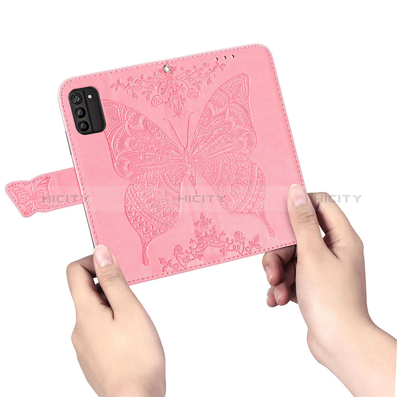 Funda de Cuero Cartera con Soporte Mariposa Carcasa para Nokia G100