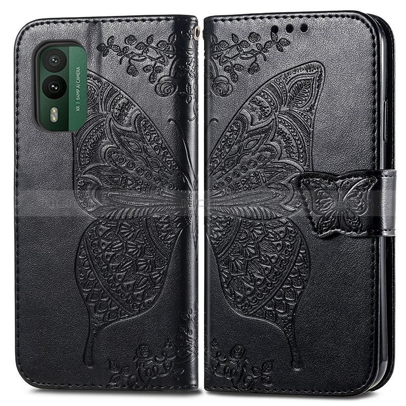 Funda de Cuero Cartera con Soporte Mariposa Carcasa para Nokia XR21