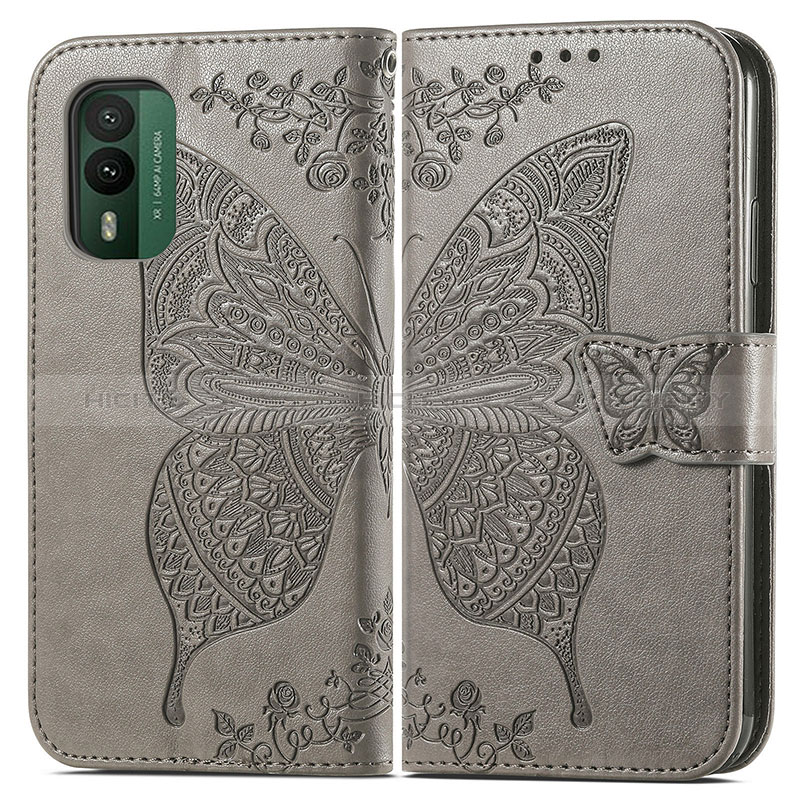 Funda de Cuero Cartera con Soporte Mariposa Carcasa para Nokia XR21