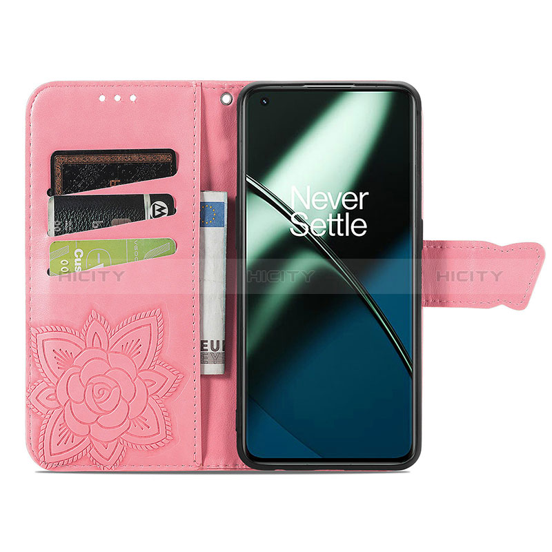 Funda de Cuero Cartera con Soporte Mariposa Carcasa para OnePlus 11 5G