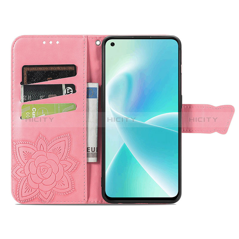 Funda de Cuero Cartera con Soporte Mariposa Carcasa para OnePlus Nord 2T 5G