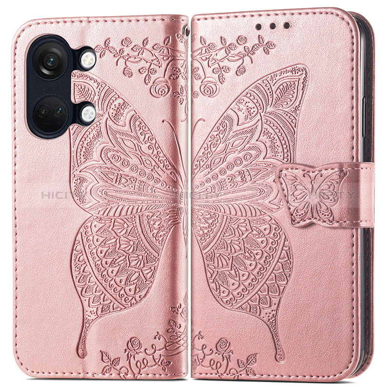 Funda de Cuero Cartera con Soporte Mariposa Carcasa para OnePlus Nord 3 5G