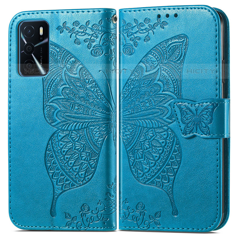 Funda de Cuero Cartera con Soporte Mariposa Carcasa para Oppo A54s