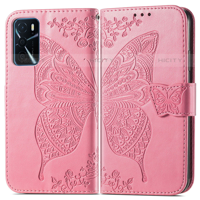 Funda de Cuero Cartera con Soporte Mariposa Carcasa para Oppo A54s