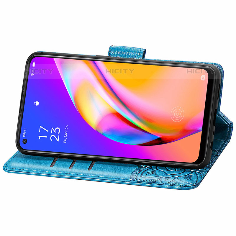 Funda de Cuero Cartera con Soporte Mariposa Carcasa para Oppo A94 5G