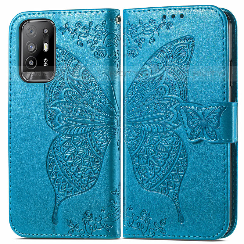 Funda de Cuero Cartera con Soporte Mariposa Carcasa para Oppo A95 5G