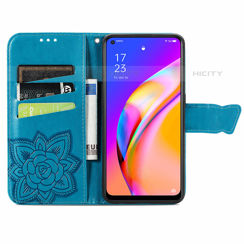 Funda de Cuero Cartera con Soporte Mariposa Carcasa para Oppo A95 5G