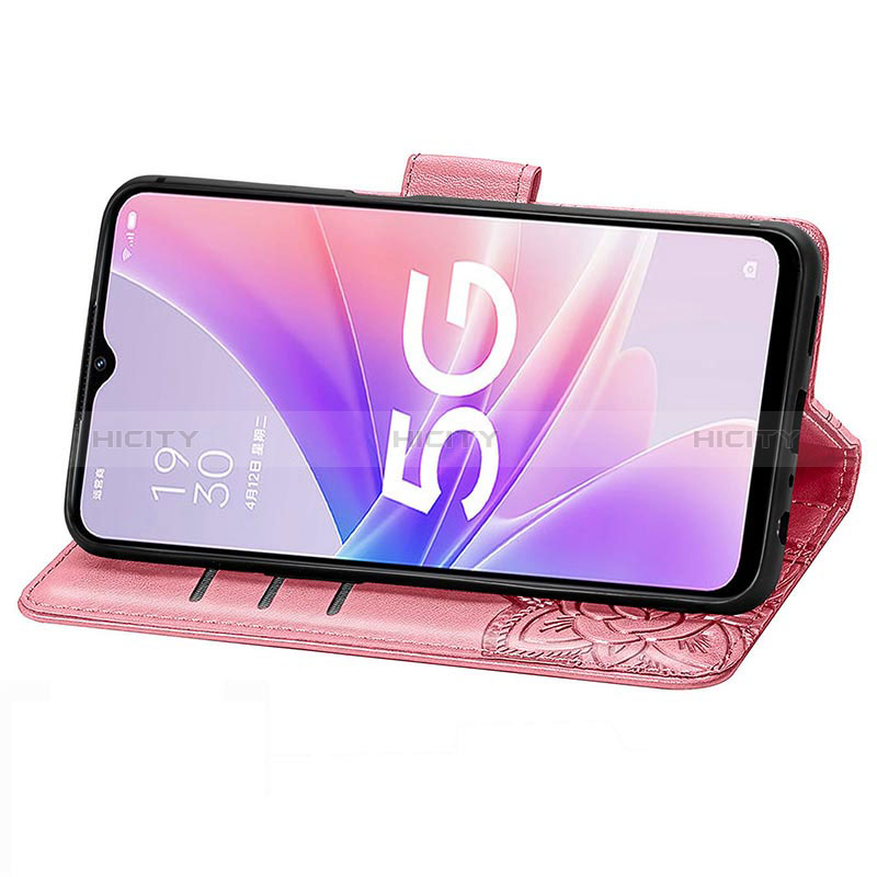 Funda de Cuero Cartera con Soporte Mariposa Carcasa para Oppo K10 5G India