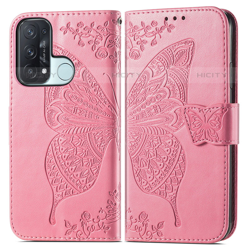 Funda de Cuero Cartera con Soporte Mariposa Carcasa para Oppo Reno5 A