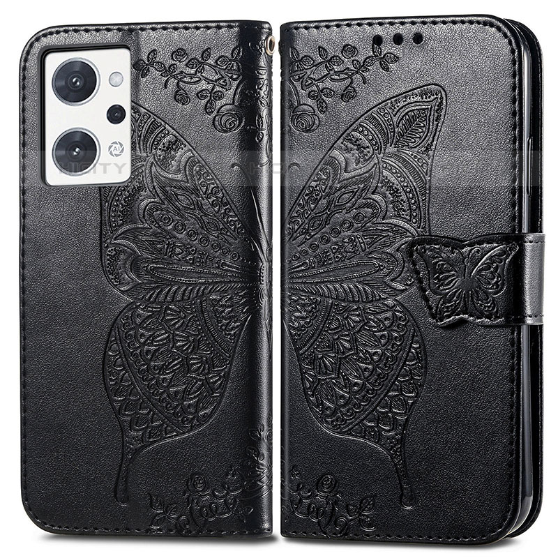 Funda de Cuero Cartera con Soporte Mariposa Carcasa para Oppo Reno7 A